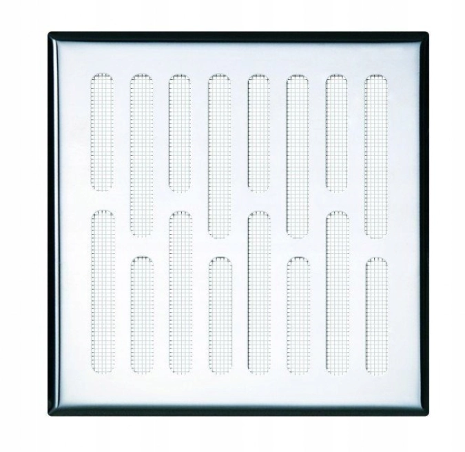 KRATKA WENTYLACYJNA 14X14 BIAŁA NIERDZEWNA Z SIATKĄ M1B AWENTA