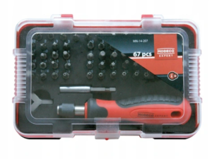 KOMPLET BITÓW I NASADEK 67 CZĘŚCI MN-14-207 MODECO