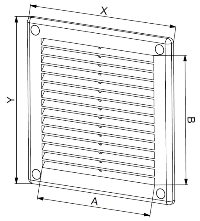 KRATKA OSŁONA WENTYLACYJNA 18X25 TRU4 AWENTA