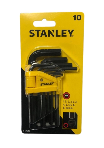 KOMPLET KLUCZY IMBUSOWYCH 1,5-10MM 0-69-253 STANLEY