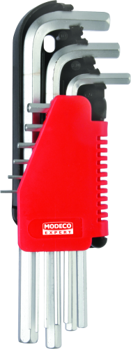 ZESTAW KLUCZY IMBUSOWYCH PRZEGUBOWYCH 9SZT. CR-V 1,5-10MM MODECO