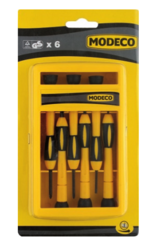 KOMPLET WKRĘTAKÓW ZEGARMISTRZOWSKICH 6SZT. MODECO