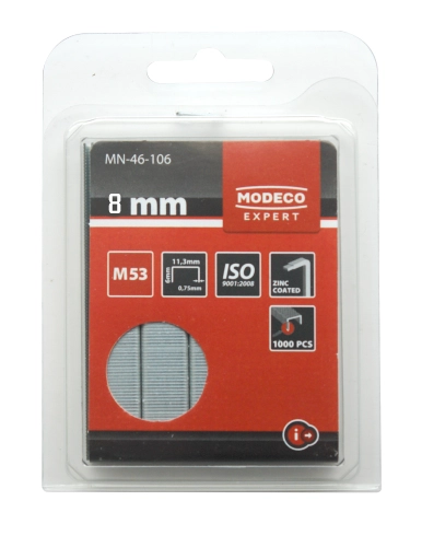 ZSZYWKI DO TACKERA 8MM 1000SZT MODECO