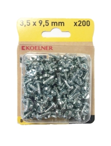 WKRĘTY DO PŁYT G-K DO DREWNA OCYNK 3,5x9,5MM 200SZT KOELNER