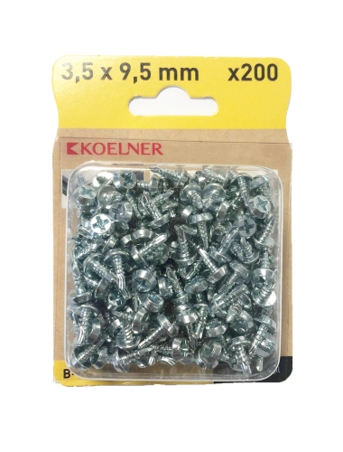 WKRĘTY DO PŁYT G-K DO DREWNA OCYNK 3,5x9,5MM 200SZT KOELNER