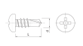 WKRĘTY DO PROFILI STALOWYCH 3,9x11MM 1000SZT KOELNER