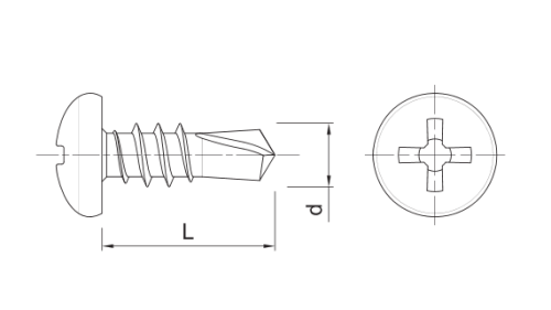 WKRĘTY DO PROFILI STALOWYCH 3,9x11MM 1000SZT KOELNER