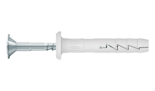 KOŁEK WBIJANY Z KOŁNIERZEM SZYBKI MONTAŻ 6x40MM 100SZT RAWLPLUG