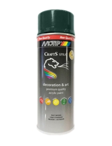 SPRAY CRAFTS LAKIER ZIELONY RAL 6005 400ML MOTIP