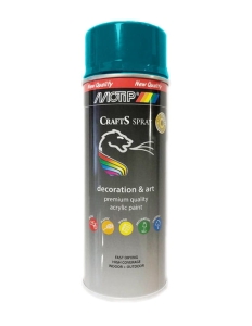 SPRAY CRAFTS LAKIER TURKUSOWY RAL 5018 400ML MOTIP