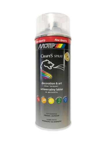 SPRAY CRAFTS LAKIER BEZBARWNY POŁYSK 400ML MOTIP