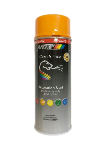 SPRAY CRAFTS LAKIER POMARAŃCZOWY RAL 2003 400ML MOTIP