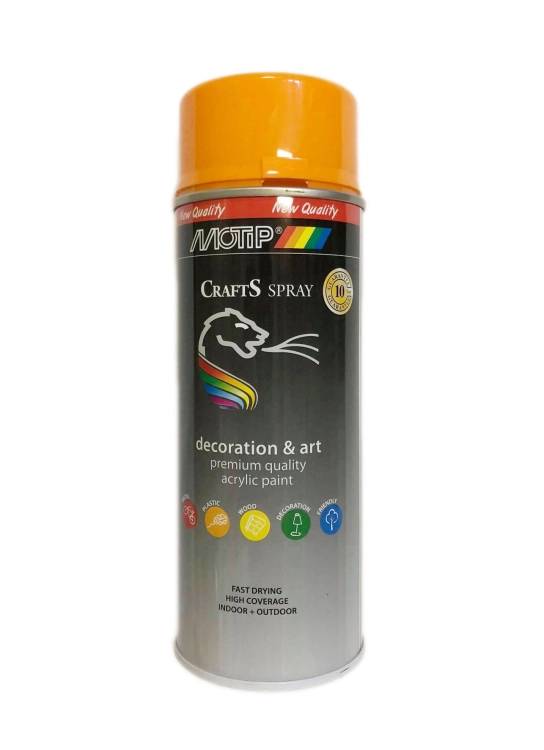 SPRAY CRAFTS LAKIER POMARAŃCZOWY RAL 2003 400ML MOTIP