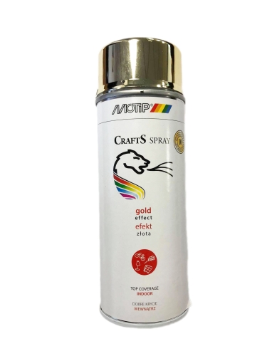 SPRAY CRAFTS LAKIER EFEKT ZŁOTA 400ML MOTIP