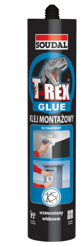 T-REX KLEJ MONTAŻOWY BEZBARWNY 310G SOUDAL