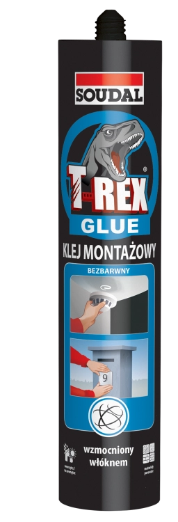 T-REX KLEJ MONTAŻOWY BEZBARWNY 310G SOUDAL