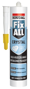 KLEJ USZCZELNIACZ HYBRYDOWY FIX-ALL CRYSTAL 290ML SOUDAL