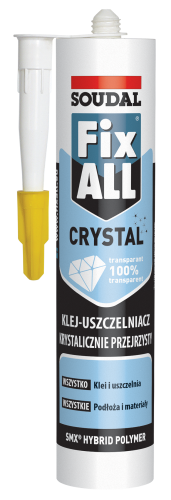 KLEJ USZCZELNIACZ HYBRYDOWY FIX-ALL CRYSTAL 290ML SOUDAL