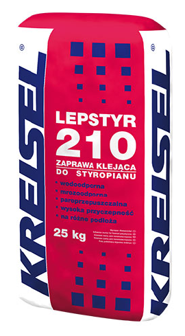 LEPSTYR 210 ZAPRAWA DO PRZYKLEJANIA STYROPIANU 25KG KREISEL