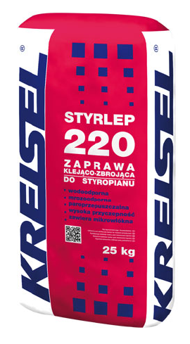 STYRLEP 220 KLEJ DO WARSTWY ZBROJĄCEJ STYROPIANU 25KG KREISEL
