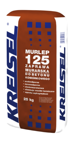 MURLEP 125 ZAPRAWA DO GAZOBETONU I SILKI SZARA 25KG KREISEL