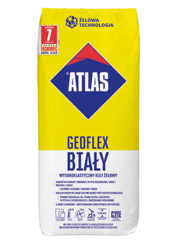 KLEJ ŻELOWY ELASTYCZNY "BIAŁY " GEOFLEX OP. 25 KG ATLAS