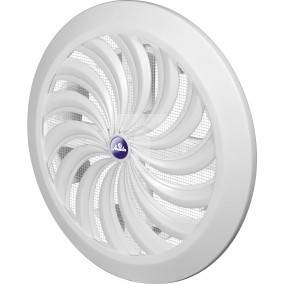 KRATKA WENTYLACYJNA BIAŁA REGULOWANA FI100-150 T88 AWENTA