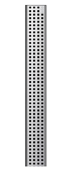 SHOWERDRAIN C RUSZT SQUARE 70X785MM P408565 ACO