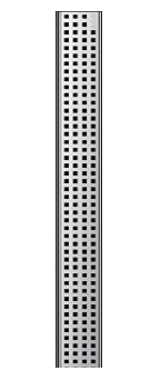 SHOWERDRAIN C RUSZT SQUARE 70X785MM P408565 ACO