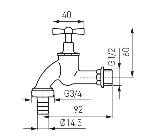 ZAWÓR CZERPALNY GRZYBKOWY 1/2" FERRO