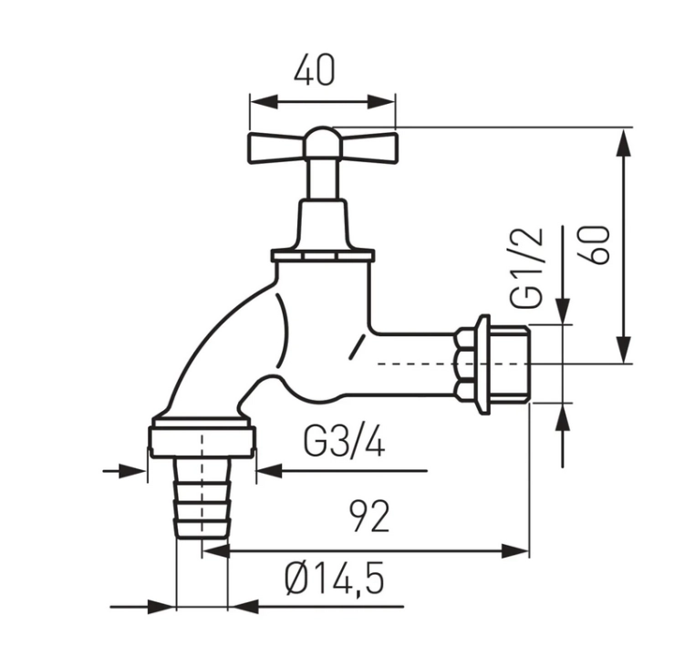 ZAWÓR CZERPALNY GRZYBKOWY 1/2" FERRO