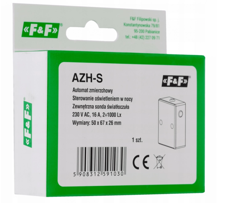 AUTOMAT ZMIERZCHOWY N/T Z SONDĄ 16A AZH-S F&F