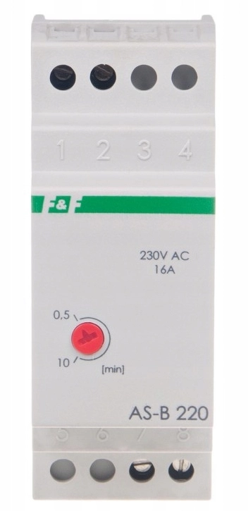 AUTOMAT SCHODOWY NA SZYNĘ 2-MODUŁOWY 16A AS-B220 F&F