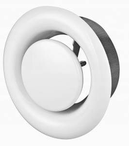 ANEMOSTAT METALOWY WYWIEWNY FI 150 BIAŁY AMW150 AWENTA 