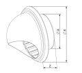 CZERPNIA WYRZUTNIA METALOWA FI 150 WMN150 AWENTA