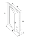 DRZWICZKI REWIZYJNE METALOWE 25X25CM DM89 AWENTA