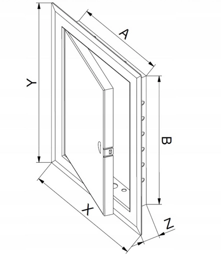 DRZWICZKI REWIZYJNE METALOWE 40X50CM DM100 AWENTA