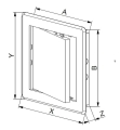DRZWICZKI REWIZYJNE PLASTIKOWE 15X20 DT11BR AWENTA