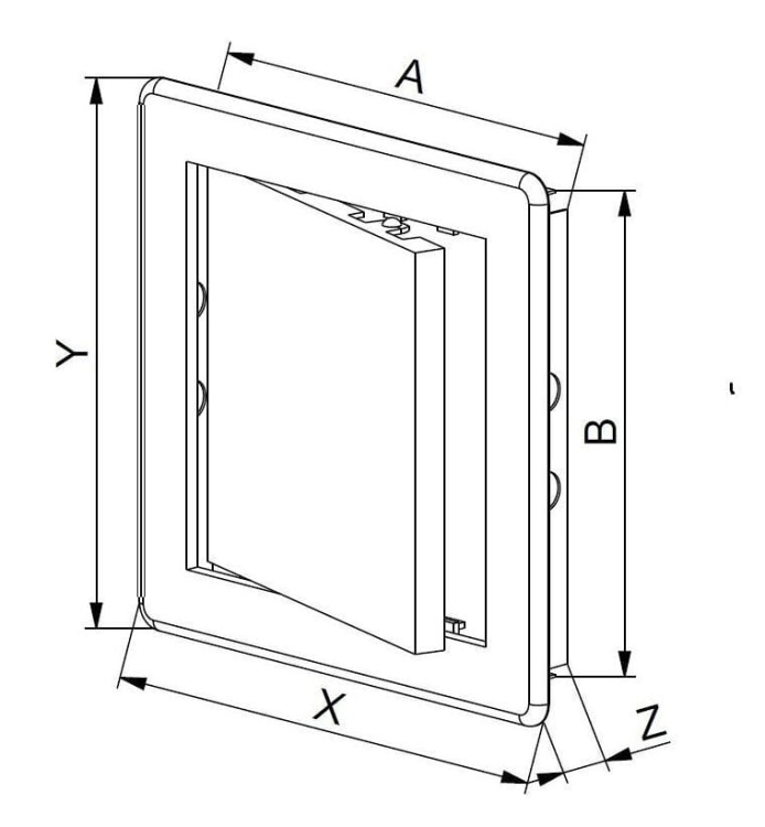 DRZWICZKI REWIZYJNE PLASTIKOWE 15X20 DT11BR AWENTA