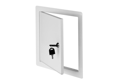 DRZWICZKI REWIZYJNE METALOWE Z ZAMKIEM 50X50CM DM102Z AWENTA