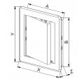 DRZWICZKI REWIZYJNE PLASTIKOWE BRĄZ 20X20 DT12BR AWENTA