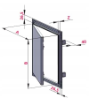 KLAPA REWIZYJNA ALUMINIOWA Z PŁYTĄ GK 50X50CM KRAL14 AWENTA