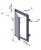 KLAPA REWIZYJNA ALUMINIOWA Z PŁYTĄ GK 50X50CM KRAL14 AWENTA