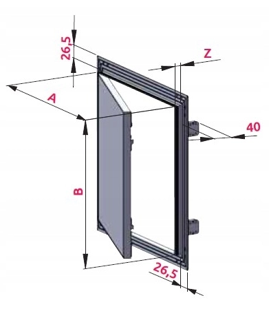 KLAPA REWIZYJNA ALUMINIOWA Z PŁYTĄ GK 50X50CM KRAL14 AWENTA