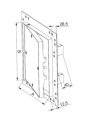 KLAPA REWIZYJNA ALUMINIOWA Z PŁYTĄ GK 40X60CM KRAL13 AWENTA