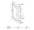 KLAPA REWIZYJNA ALUMINIOWA Z PŁYTĄ GK 40x40CM KRAL12 AWENTA