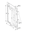 KLAPA REWIZYJNA ALUMINIOWA Z PŁYTĄ GK 25X50CM KRAL18 AWENTA