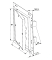 KLAPA REWIZYJNA ALUMINIOWA Z PŁYTĄ GK 20X30CM KRAL4 AWENTA