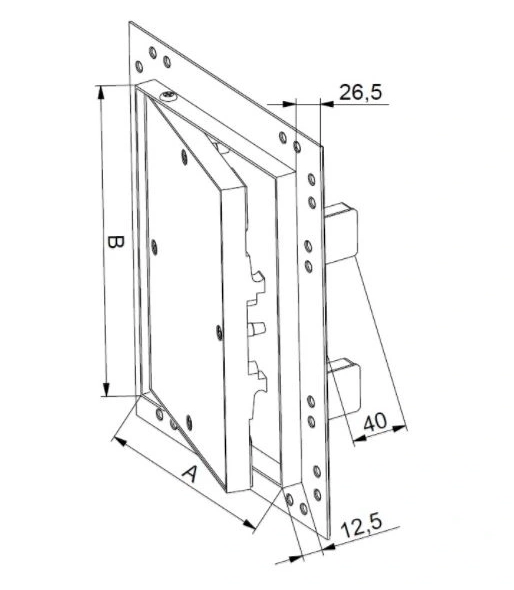 KLAPA REWIZYJNA ALUMINIOWA Z PŁYTĄ GK 20X30CM KRAL4 AWENTA