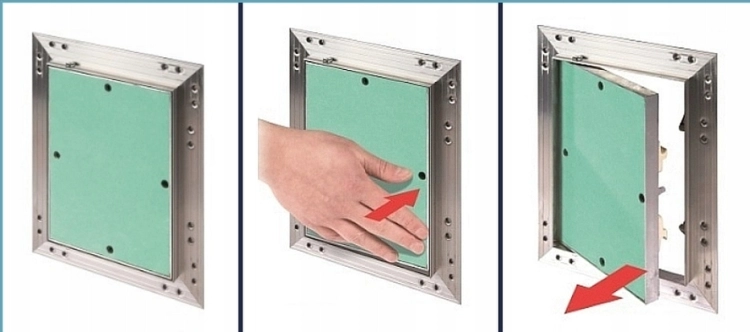 KLAPA REWIZYJNA ALUMINIOWA Z PŁYTĄ GK 60x60CM KRAL15 AWENTA